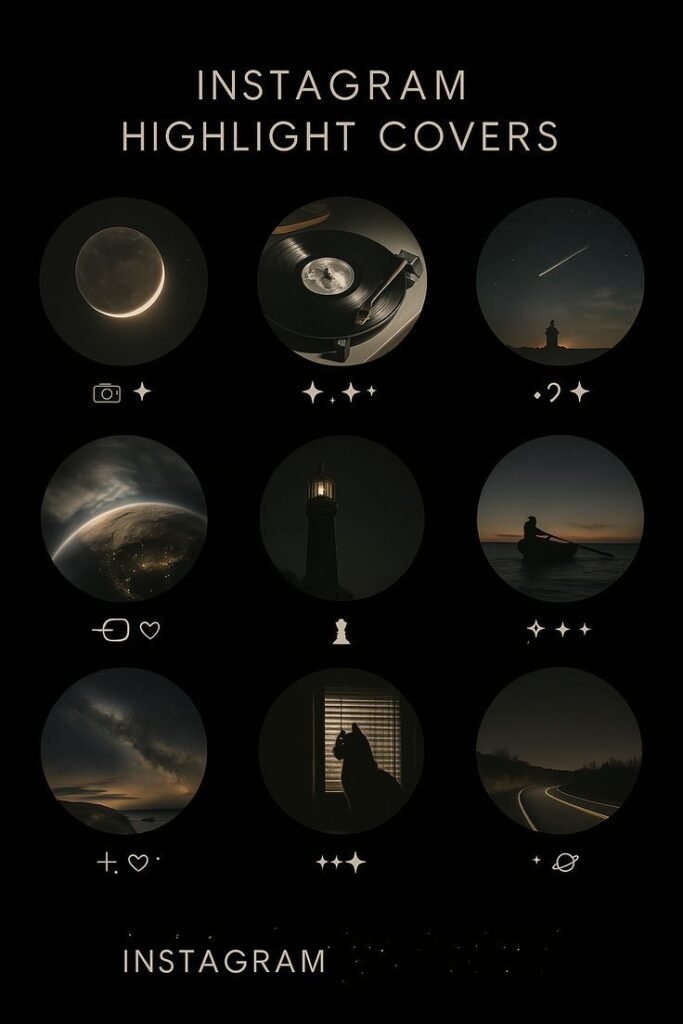 Midnight Dreams – instagram highlight covers | Pac Free